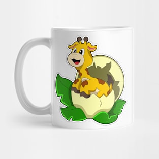 Giraffe with Leaf & Egg Mug